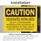 Signmission Designated Work Area Select Carcinogens Reproductive Hazards Caution Sign, Vinyl Dec5x3.5in, 2PK OS-2PACK-CS-D-35-L-19138 - alternate 3
